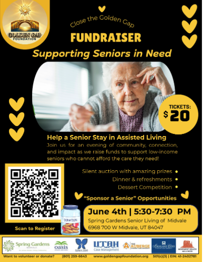 Featured image for “Close the Golden Gap” Silent Auction Fundraiser Date & Time  calendar04 Jun - 04 Jun 2026  time05:30 PM - 07:30 PM  Add to Calendar