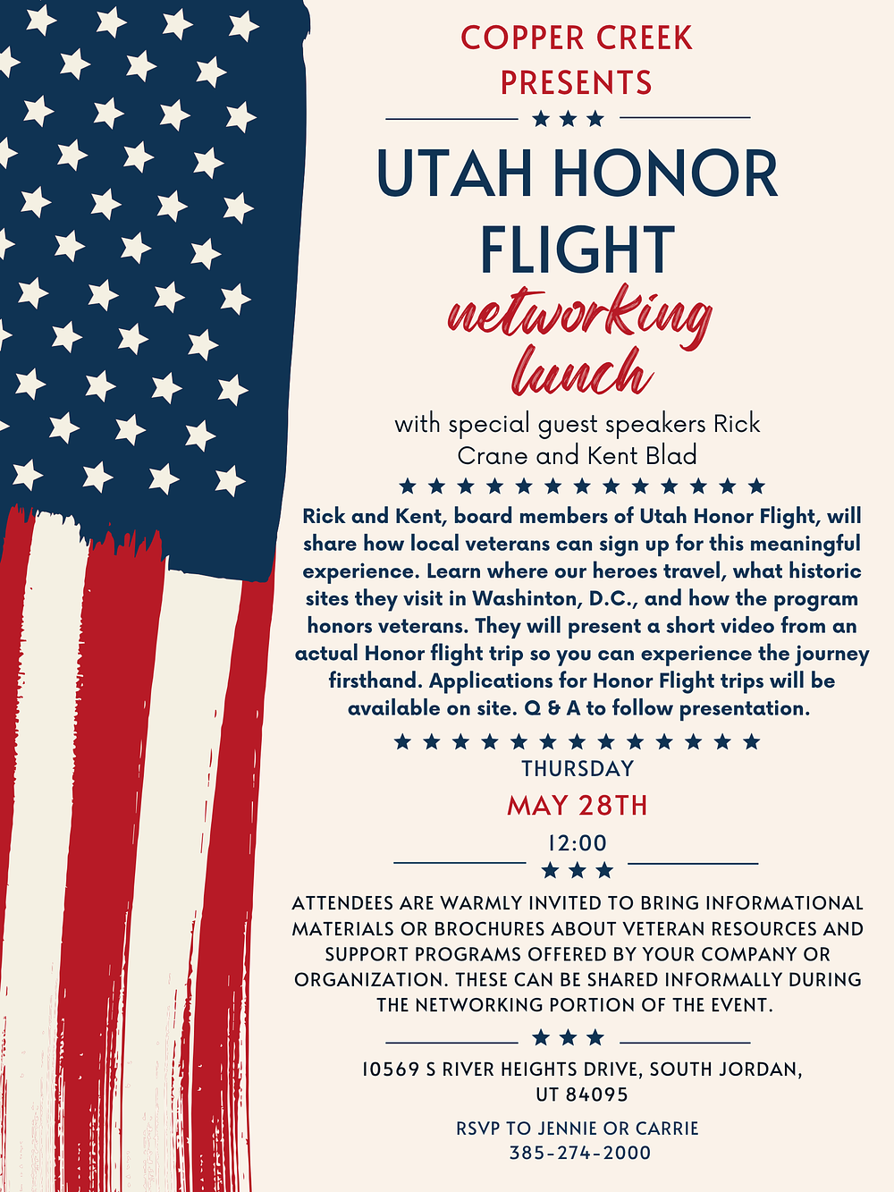 Featured image for Utah Honor Flight Networking Lunch
